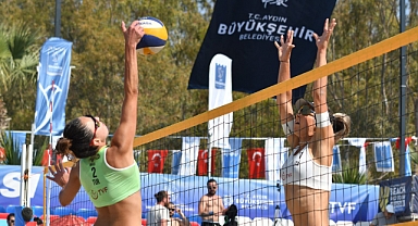 FIVB Plaj Voleybolu VW Beach Pro Tour Kuşadası Challenge Turnuvası’nda İkinci Gün Sona Erdi