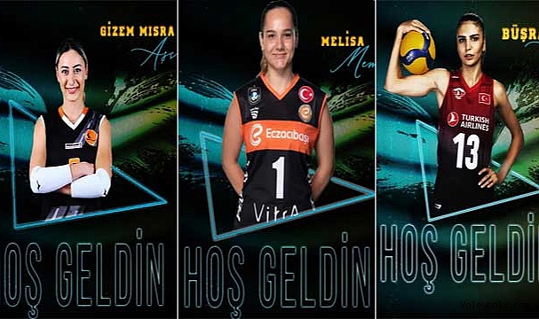 Gizem Mısra Aşçı, Melisa Memiş ve Büşra Güneş, PTT Spor’da..