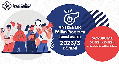 2023-3 Antrenör Temel Eğitim Sınavı Duyurusu