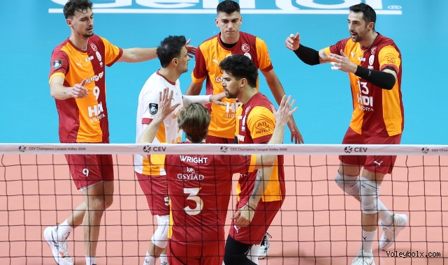 Galatasaray HDI Sigorta, Knack Roeselare'yi 3-2 Mağlup Etti