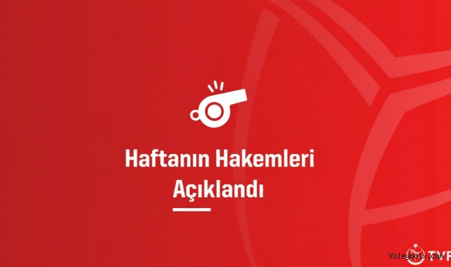 Haftanın Hakemleri Belli Oldu!