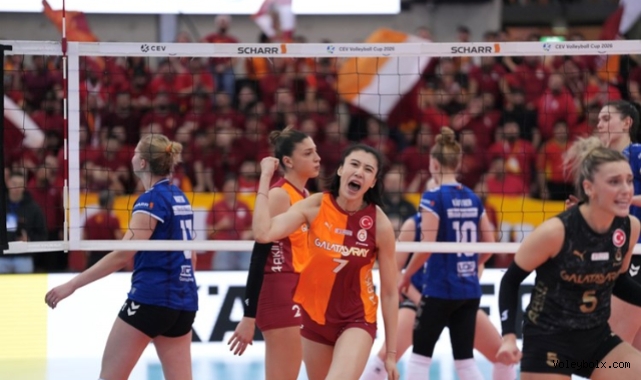 Galatasaray Daikin, CEV Cup'ta çeyrek finale yükseldi