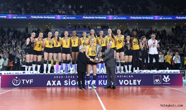 2026 Kadınlar AXA Sigorta Kupa Voley’de Madalya, Kupa ve Ödüller Sahiplerini Buldu