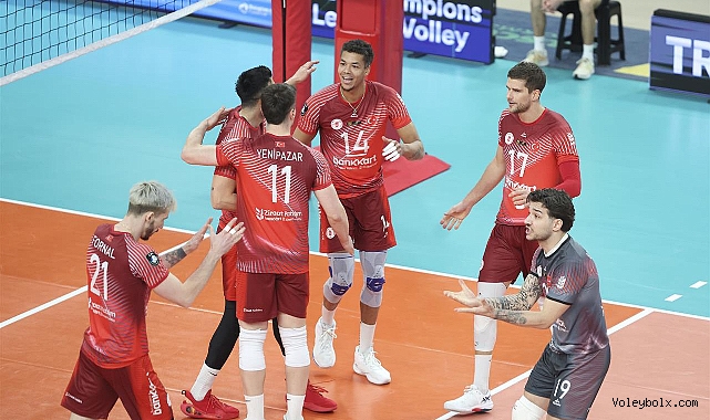 Ziraat Bankkart Şampiyonlar Ligi’nde Asseco Resovia Rzeszow’u 3-0 Mağlup Etti