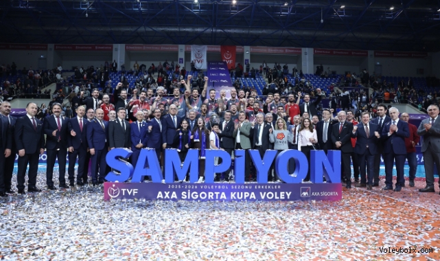 2026 Erkekler AXA Sigorta Kupa Voley'de Şampiyon Ziraat Bankkart
