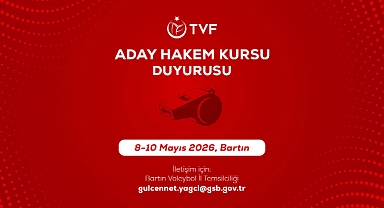 Aday Hakem Kursu Duyurusu: 8 – 10 Mayıs 2026, Bartın 