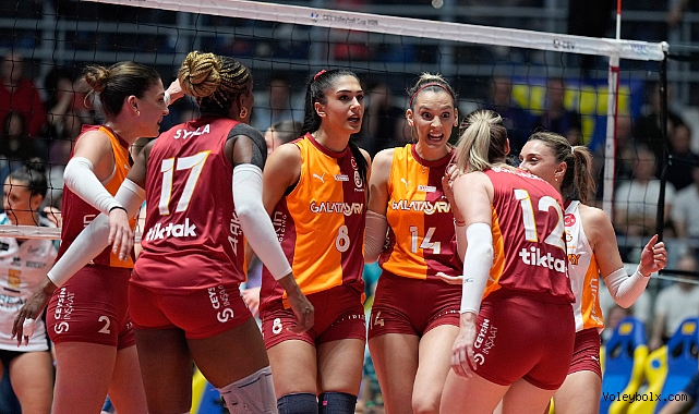 Galatasaray Daikin, CEV Kupası Final İlk Maçında Chieri'76 Takımını 3-2 Mağlup Etti