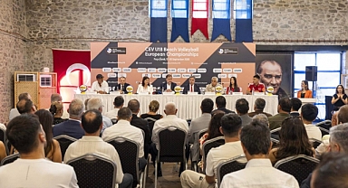 CEV U18 Plaj Voleybolu Avrupa Şampiyonası Lansmanı İzmir'de Yapıldı