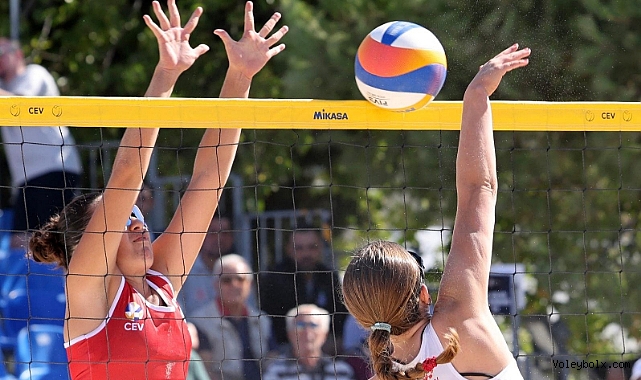 CEV U18 Plaj Voleybolu Avrupa Şampiyonası'nda Üçüncü Gün Sona Erdi