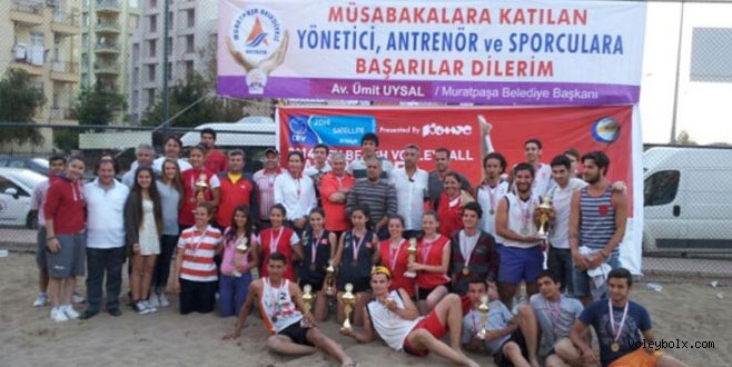 Antalya Liselerarası Plaj Voleybolu Turnuvası’nın şampiyonları belli oldu