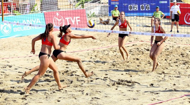 CEV Youth Beach Volleyball Continental Cup’ta İlk Gün Sona Erdi
