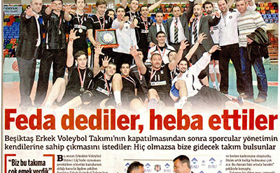Feda dediler, heba ettiler