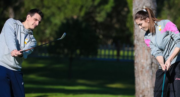 Golf, voleyboldan zormuş!