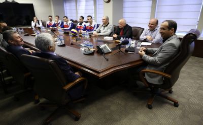Halkbank'ın AA'yı ziyareti CEV'in sitesinde